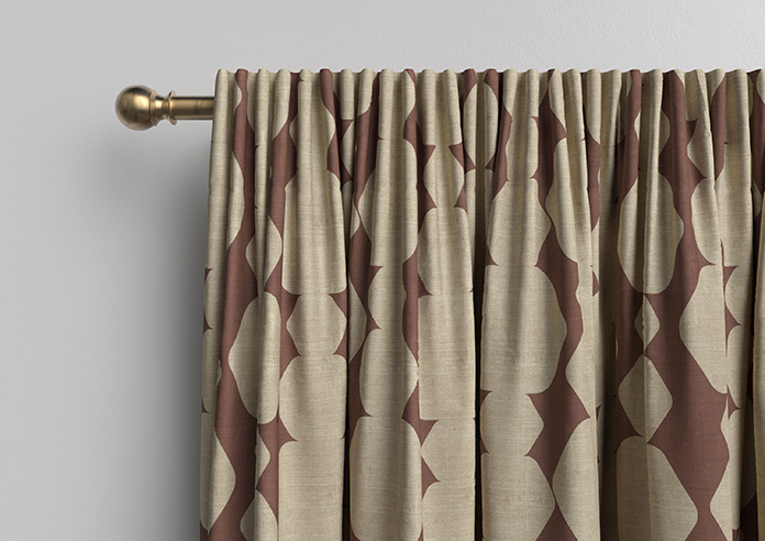 Construct, Dark Crimson - Made to Measure Curtains - Image 10
